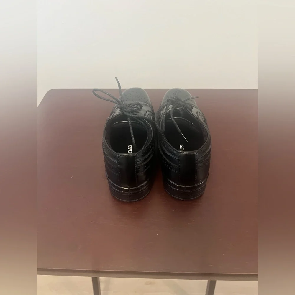 Deer Stags Ace Boys Black Dress Shoes Size 13